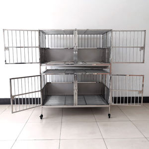 304 #   กรงสแตนเลสสำหรับสัตว์เลี้ยง ห้องไอซียูสำหรับสุนัข บ้านและเฟอร์นิเจอร์สำหรับสัตว์เลี้ยง - Product Image 4