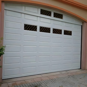 <span class=keywords><strong>Porte</strong></span> <span class=keywords><strong>de</strong></span> <span class=keywords><strong>garage</strong></span> sectionnelle moderne résidentielle en acier isolé avec fenêtres en verre trempé, personnalisable pour villa et maison - Product Image 1