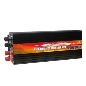 额定功率5000W峰值功率10000W 12V 24V 110V 220V DC/AC改进型正弦波功率逆变器，带液晶显示器