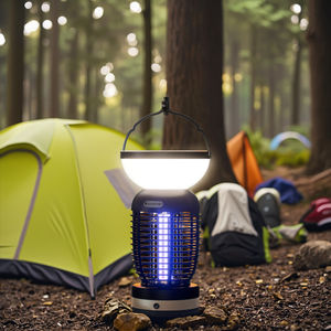 2025 nuevo diseño energía Solar 4000mAh Interior Exterior <span class=keywords><strong>Mosqui</strong></span> lámpara Bug Zaper recargable electrónico Pes Control trampa - Product Image 2