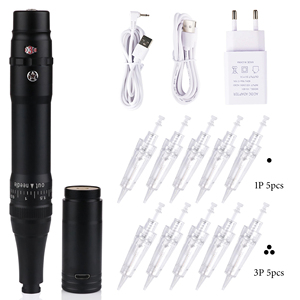 Kit de stylo de microblading sans fil avec logo personnalisé et lames jetables en acier inoxydable pour PMU - Product Image 2