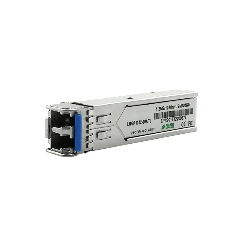 20km transmission 1310nm 1.25G SFP fiber optic transceiver module LC duplex connector price