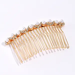 2023 Hot Selling Fashion Set With Diamonds Hair Accessories Wedding Bride Hairpins Pearl Rhinestones Hair Comb