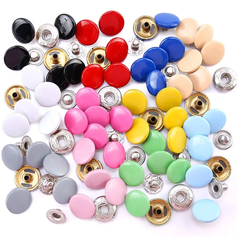 Painting Metal Brass Spring Snap Fastener Buttons 482# 484# 486# 488# Spring Type Snap Button