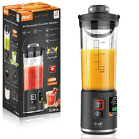 Mini-mixeur RAF R.3018 100 W 400 ml 17000 tr/min 2000 mAh à démarrage rapide, facile à nettoyer, portable pour smoothies aux fruits et shakes protéinés