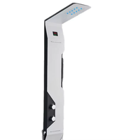 Panneau de douche cascade de luxe en acier inoxydable avec jets de massage SPA, mural pour hôtels, gymnases et usage commercial
