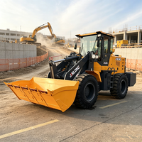 Traktor Mini 2 Ton 4WD dengan Backhoe Loader, Transmisi Otomatis, Hub Reducer, Komponen Inti Lengkap untuk Konstruksi Ekspor