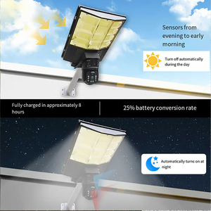 V380 All-in-One Solar Street <b>Light</b> <b>with</b> Dual Screen HD Camera and <b>Sensor</b> for Outdoor Security and Smart Solar Lighting - Product Image 5