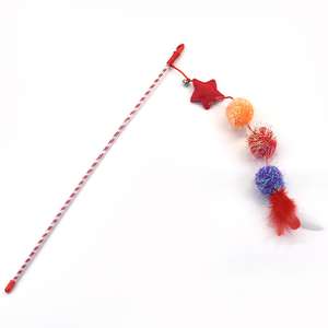 Forniture per animali domestici smart piuma gatto divertente bastone giocattolo gatto bacchetta giocattolo giocattolo interattivo teaser per gatto gattino - Product Image 3