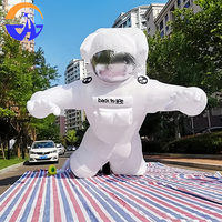 2026 Décoration publicitaire gonflable suspendue géante de type astronaute avec lumières LED, motif de dessin animé, pour affichage extérieur, Oxford