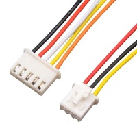 Cable de Conexión Personalizado de Fábrica XH2.54, Arnés de Cables con Terminales Macho y Hembra, Cable de Cobre Estañado Rojo y Negro con Aislamiento de Goma