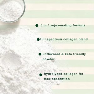 Poudre de peptides de collagène facile à dissoudre, non OGM, sans saveur, poudre de protéines de collagène multiple avec vitamine C - Product Image 5