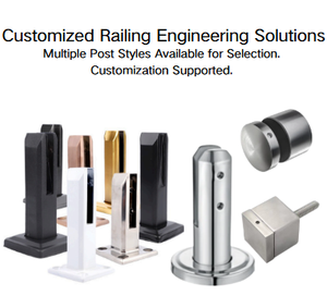 Système de <span class=keywords><strong>balustrade</strong></span> en verre moderne Terrasse Pont Balcon Zone de piscine <span class=keywords><strong>INOX</strong></span> 304 Acier inoxydable Résistant aux intempéries Colonne carrée à pince - Product Image 4