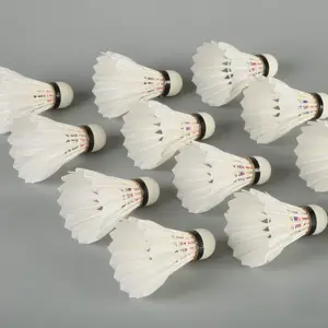 Badminton Shuttlecock Badminton Shuttlecock 2022 Most Durable And Stable Goose Feather Badminton Shuttlecock Same As Aeroplane Green Quality
