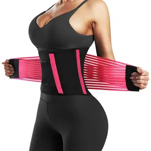 Lower Waist Back Support Purple Black Breathable Double Pull Elastic Mesh Belt Lower Lumbar Back Brace Adult Waist Trainer belt