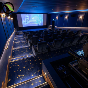 QIANQIAO <strong>Wilton</strong> Carpet Factory Wholesale Cinema Theater Aisle Woven Broadloom Heavy Traffic Durable Low MOQ Customized - Product Image 1