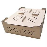 Boîte d'emballage en carton d'expédition de volaille robuste personnalisée 25 50 100pcs boîte d'oiseaux poussins vivants