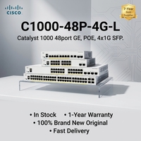 Switch Ethernet Cisco Catalyst de 48 Puertos POE con Capacidad de 104G, Diseño Apilable, en Stock C1000-48P-4G-L