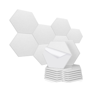 Modern 3D Hexagonal Design Eco-Friendly Polyester Fiber Sound-Absorbing Panel 90% Noise Reduction for Studio Graphic Design - Product Image 4