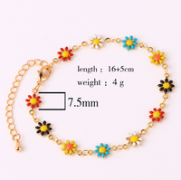 Grosir Kalung Perhiasan Manik-manik Choker Bunga Daisy Bohemian