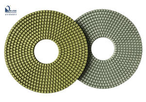 Tampons de polissage diamant de 10 pouces pour sol en quartz de marbre de granit Utilisation humide Tampons de polissage diamant de 250mm - Product Image 3