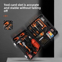 Ensemble d'outils électriques ménagers, perceuse à percussion, kit de quincaillerie combiné, boîte à outils en acier au chrome-vanadium, pour électricien, vente en gros