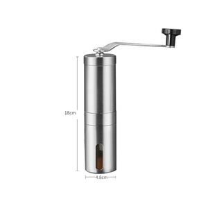 Máy xay cà phê bằng tay bằng thép không gỉ di động, lưỡi dao gốm, dùng cho nhà, xe hơi, khách sạn, có tùy chọn nguồn điện USB - Product Image 4