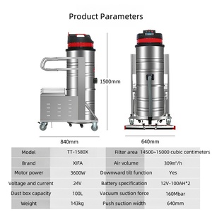 <span class=keywords><strong>Aspirateur</strong></span> industriel robuste à batterie, utilisation humide et sèche, pour ateliers, construction, usage domestique, pour le nettoyage - Product Image 3