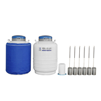 Conteneur à azote liquide LN2 à double couche de 35 litres avec support à quatre niveaux et ouverture de 125 mm
