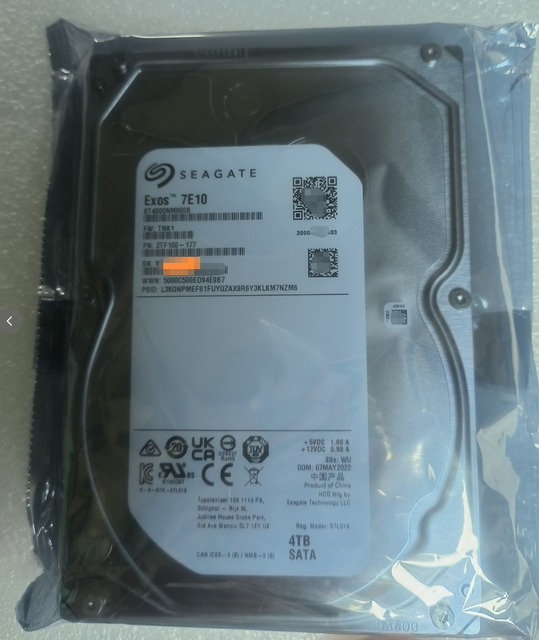 4TB ST4000NM000A ST4000NM000B ST4000NM024B 7200RPM SATA 6.0 GB/s 256MB 3.5 Inch, Exos HDD Enterprise Hard Drive