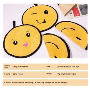 Sous-verres et dessous de plat Jienifu, serviettes de cuisine pour enfants motif lapin de dessin animé, chiffons de nettoyage suspendables - Product Image 4