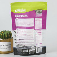 Impression numérique en gros feuille d'aluminium légume chia fruit soleil fleur agricole graines debout sac d'emballage en plastique