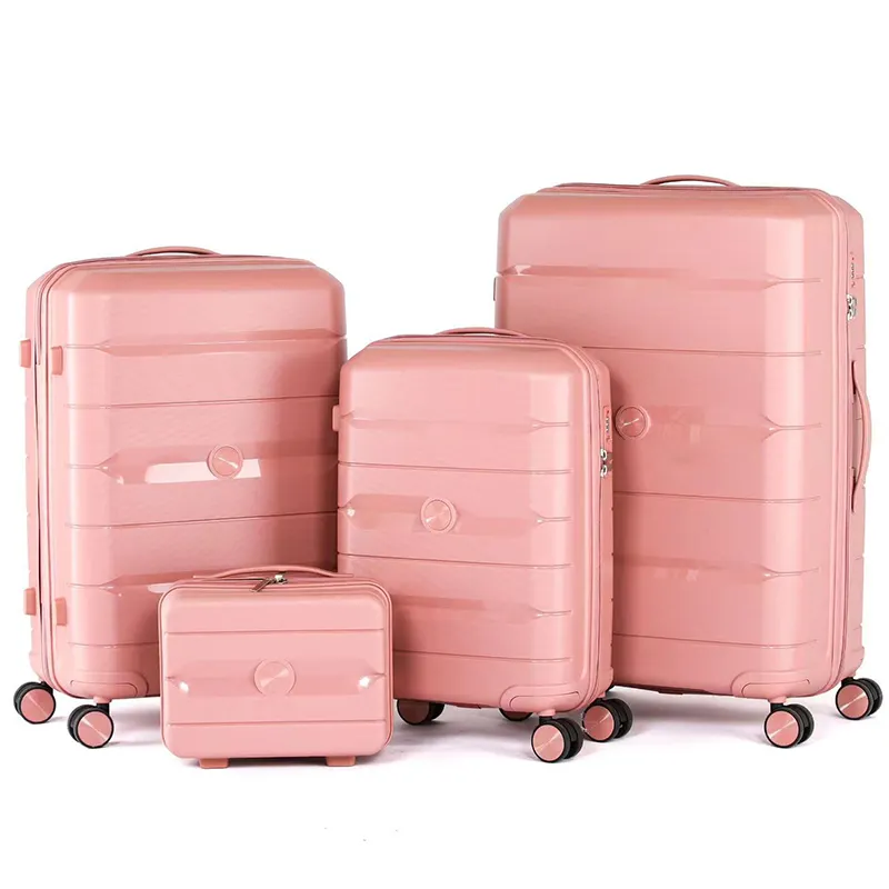 Pailox Travel Pp Trolley Koffers Set Onbreekbaar Achterste Polypropyleen Handbagage President Bagage Met Robuust Handvat