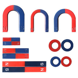 Grand <span class=keywords><strong>N</strong></span> S pôle permanent fort AlNiCo anneau coupe soudage éducatif ferrite enseignement en forme de U fer à cheval aimant matériaux - Product Image 1