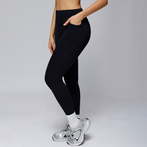 Women's <strong>Custom</strong> Logo <strong>Compression</strong> Fitness Gym <strong>Pants</strong> Lifting High Waist Workout Yoga Seamless Leggings Tights for Women - Product Image 2