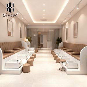 Кресло для педикюра и маникюра прямоугольное, комфортное, с подсветкой, на 5 человек, для спа-салона, от производителя - Product Image 2