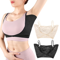 Nouvelles protections anti-transpiration pour aisselles avec boucle avant, doublure de soutien-gorge en coton absorbant, lavable, anti-fuite, invisible, protège-sueur dorsal