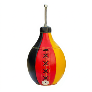 Balón de Boxeo de Cuero Genuino Premium, Venta al por Mayor, Balón de Velocidad para Entrenamiento de MMA, Tamaño Personalizado, Inflable, Resistente, Estilo Retro - Product Image 1