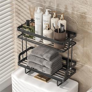 Estante de Almacenamiento Moderno para Baño, Desmontable, de Aleación de Zinc, para Tanque de Agua, sin Perforaciones, para Colocar sobre el Inodoro - Product Image 1