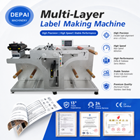Machine de fabrication d'étiquettes multicouches, ligne de production d'étiquettes adhésives recto-verso pour livrets