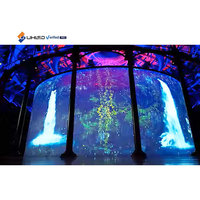 Écran LED holographique 3D P3.9 avec pilote LED intégré pour la promotion au détail en intérieur Écran LED flexible