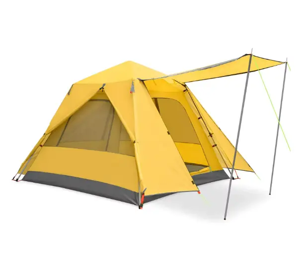 야외 텐트 캠핑 텐트 야외 용품 방수 4 시즌 3-4 인 접이식 텐트 하이킹 장비