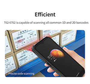 Escáner Pda T62 Android Rfid Lector inalámbrico Escáner de código de barras Pda Pantalla de 6,2 pulgadas Inventario 550nit Legible con luz solar - Product Image 4
