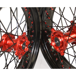 Rueda delantera y trasera de aleación de aluminio CNC para Honda, llanta <span class=keywords><strong>CRF</strong></span> 250 350 <span class=keywords><strong>450</strong></span> cc Supermtoto de 16 y 17 pulgadas - Product Image 5