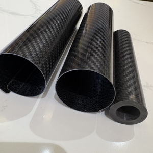 Ống sợi carbon dệt twill mờ tùy chỉnh 3K, nhiều kích cỡ từ 10mm-50mm, thanh có hoa văn trong ống, sản phẩm carbon - Product Image 4