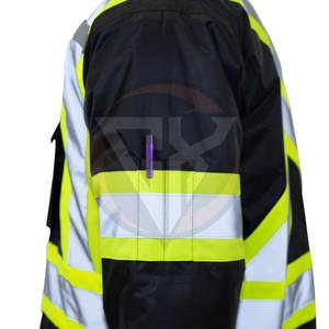 Veste de sécurité extérieure personnalisable pour travailleurs de la construction avec plusieurs poches Veste de sécurité pour vêtements de travail en gros - Product Image 6