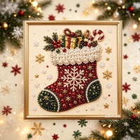 Kit de Peinture Diamant 5D Personnalisé Noël DIY, Kit de Peinture Perles DIY, Produits pour Adultes, Art Mural Salon, Marque Propre