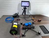 FPV Air Drones Anti-interférence Longue Distance 10km 20km 30km Fibre Optique Nue avec sky-end et Ground-end et convertisseur vidéo