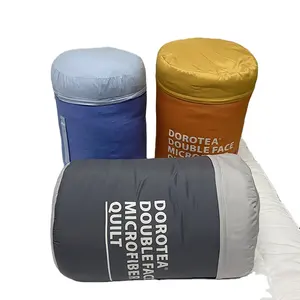 ألوان مخصصة غطاء قطني مضاد للغبار مقاوم للغبار مقاس كوين من أوزة أسفل الفراش مريح Oeko-Tex