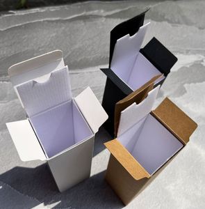 Boîte en carton blanc personnalisée, design en cuir de vachette, carton noir + plateau intérieur imprimé pour cosmétiques, pour emballer des chaussettes en cadeau - Product Image 6